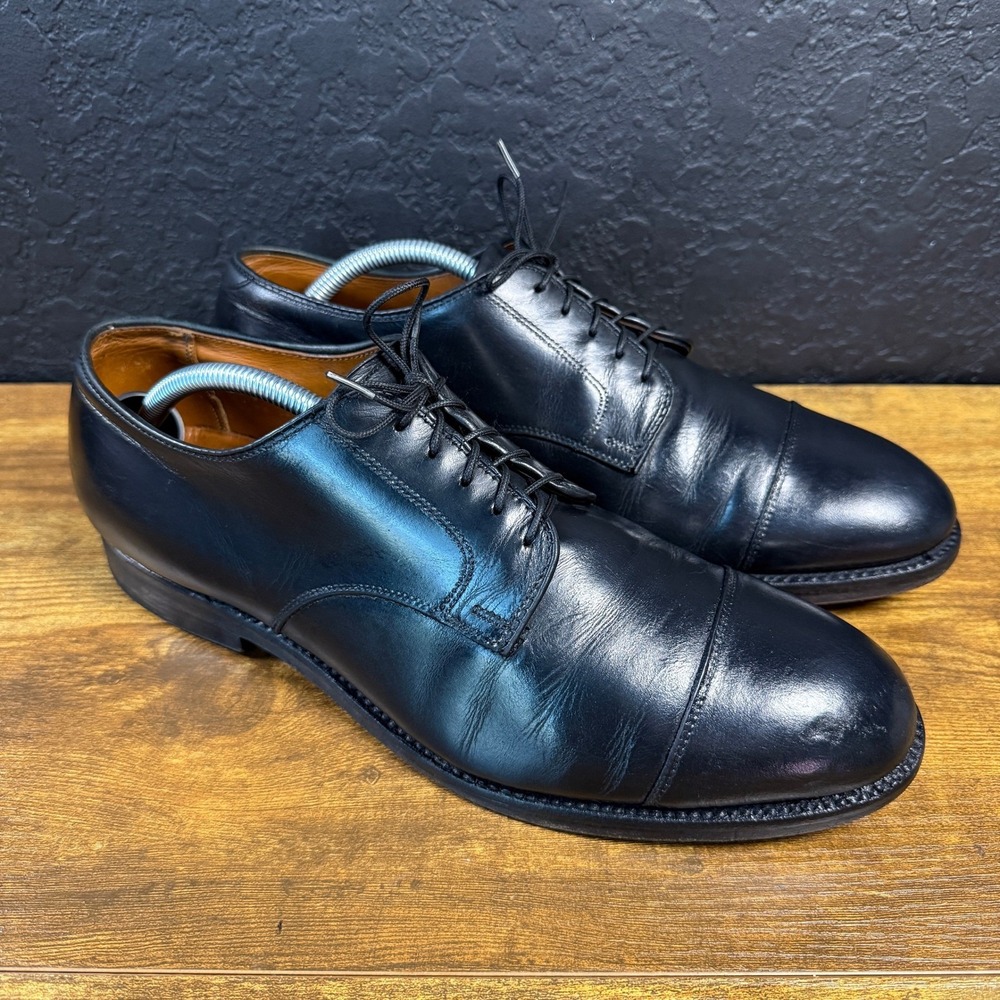 Alden 4317 Black Calfskin Leather Cap Toe Derby Mens 10.5 D